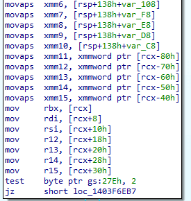 Why NtSetContextThread destroys volatile registers